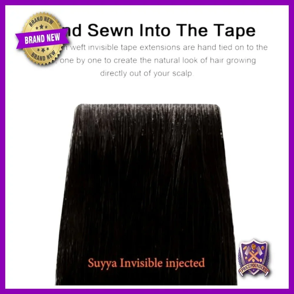 Human Hair Tape-In Extensions 20PCS 40g Seamless Hand-Tied Invisible Pro Quality